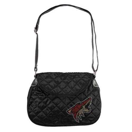 Arizona Coyotes NHL Sport Noir Quilted Saddlebag