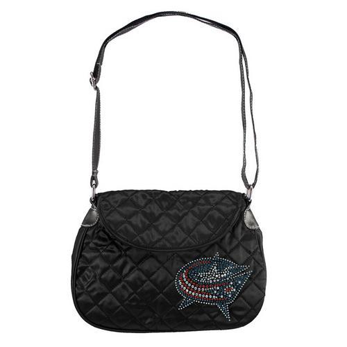 Columbus Blue Jackets NHL Sport Noir Quilted Saddlebag