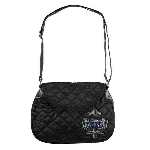 Toronto Maple Leafs NHL Sport Noir Quilted Saddlebag