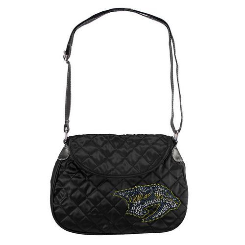 Nashville Predators NHL Sport Noir Quilted Saddlebag