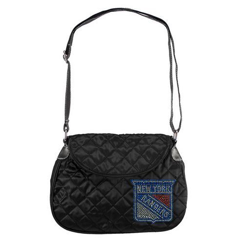 New York Rangers NHL Sport Noir Quilted Saddlebag