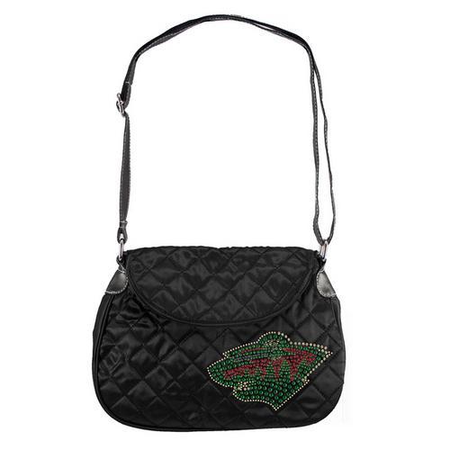 Minnesota Wild NHL Sport Noir Quilted Saddlebag