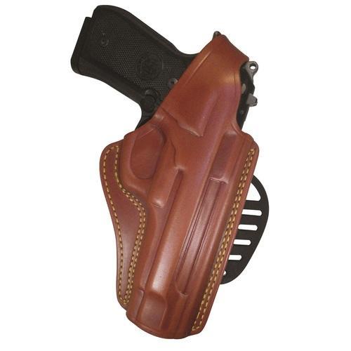 GandG Chestnut Brown Paddle Holster - Beretta 92 Compact RH