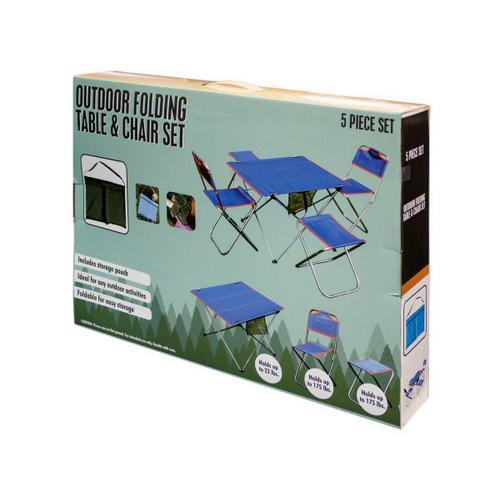 Outdoor Folding Table & Chairs Set ( Case of 3 )