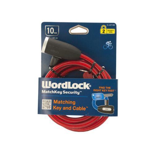 WordLock MatchKey Security Bike Lock ( Case of 4 )