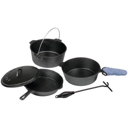 Stansport 6-piece Iron Cook Set (pack of 1 Ea)