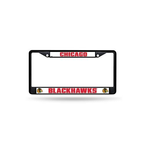 Chicago Blackhawks NHL Black License Plate Frame