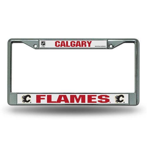 Calgary Flames NHL Chrome License Plate Frame