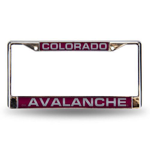 Colorado Avalanche NHL Chrome Laser Cut License Plate Frame