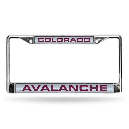 Colorado Avalanche NHL Chrome Laser Cut License Plate Frame