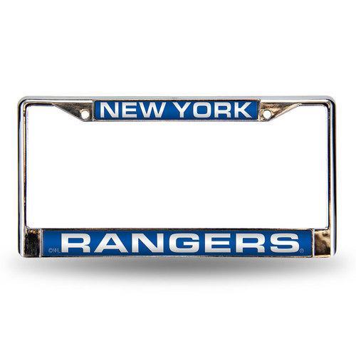 New York Rangers NHL Chrome Laser Cut License Plate Frame