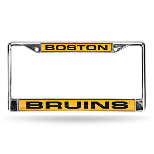 Boston Bruins NHL Chrome Laser Cut License Plate Frame