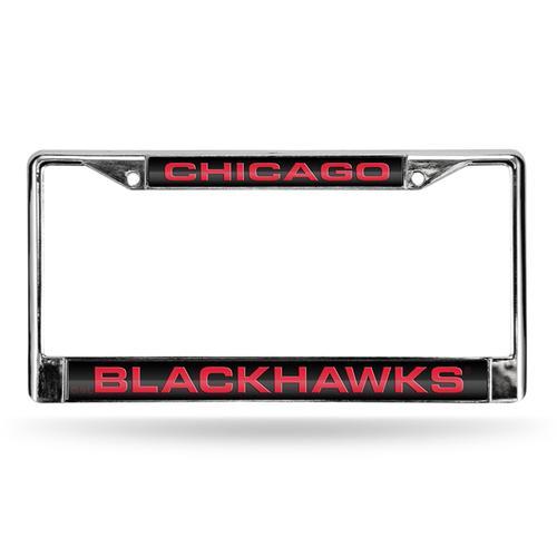 Chicago Blackhawks NHL Chrome Laser Cut License Plate Frame