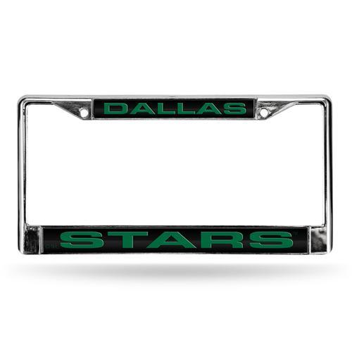 Dallas Stars NHL Chrome Laser Cut License Plate Frame