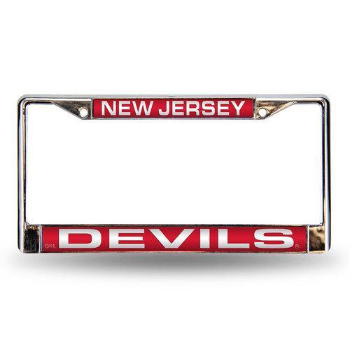 New Jersey Devils NHL Chrome Laser Cut License Plate Frame