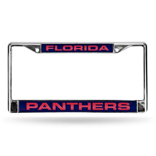 Florida Panthers NHL Chrome Laser Cut License Plate Frame