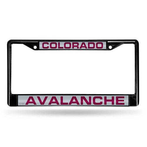 Colorado Avalanche NHL Laser Cut Black License Plate Frame