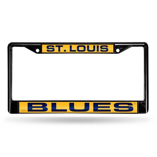 St. Louis Blues NHL Laser Cut Black License Plate Frame