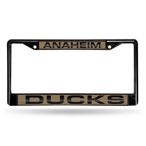 Anaheim Ducks NHL Laser Cut Black License Plate Frame