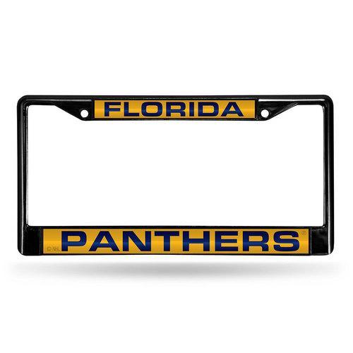 Florida Panthers NHL Laser Cut Black License Plate Frame