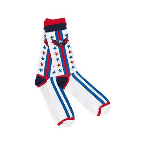 Washington Capitals NHL Stylish White" Socks (1 Pair) (M-L)"