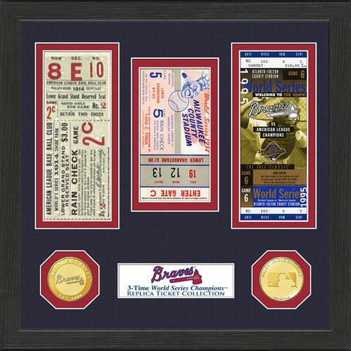 Atlanta Braves World Series Ticket Collection