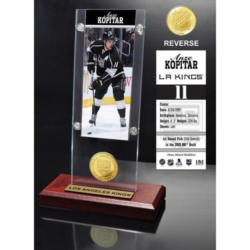 Anze Kopitar Ticket &amp; Bronze Coin Acrylic Desk Top