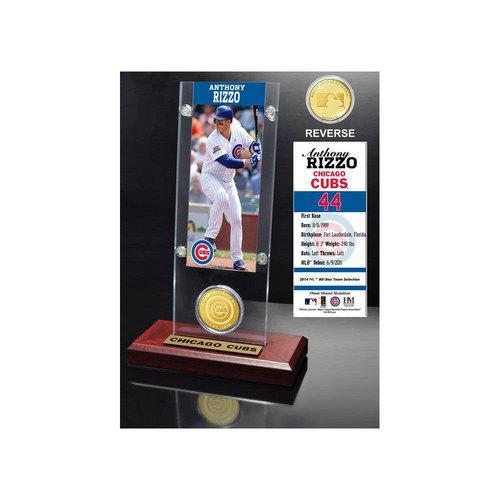 Anthony Rizzo Ticket &amp; Bronze Coin Acrylic Desk Top