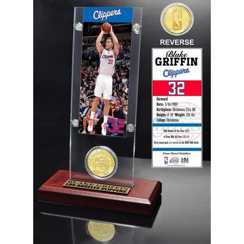 Blake Griffin Ticket &amp; Bronze Coin Acrylic Desk Top