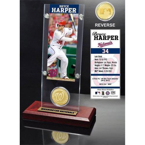 Bryce Harper Ticket &amp; Bronze Coin Desk Top Acrylic