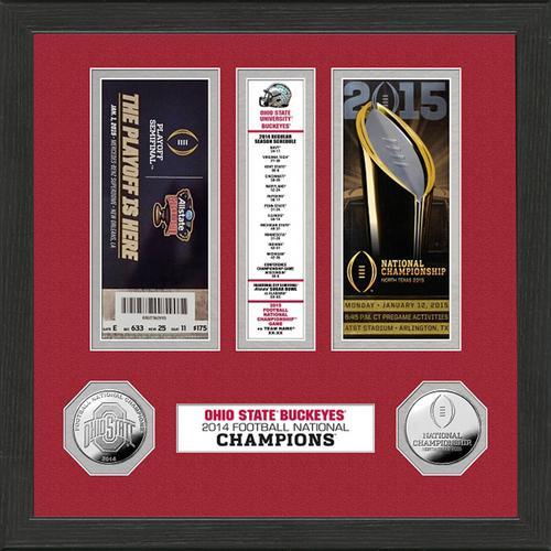 Ohio State 2014 Football National Champions Minted Coin Ticket Collection