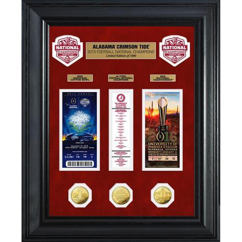 Alabama 2015 College Football National Champions Deluxe Gold Coin &amp;Ticket Collection