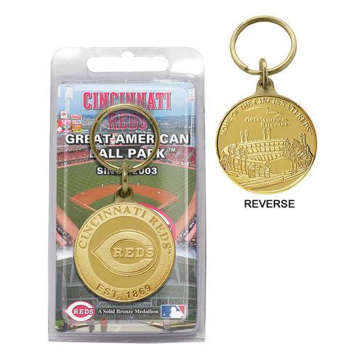 Cincinnati Reds Bronze Key Chain