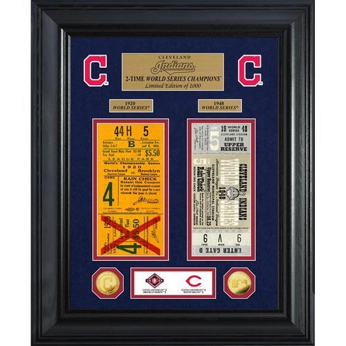 Cleveland Indians World Series Deluxe Gold Coin &amp; Ticket Collection