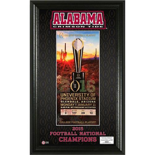 Alabama 2015 College Football National Champions Ticket Pano