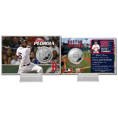 Dustin Pedroia Silver Coin Card