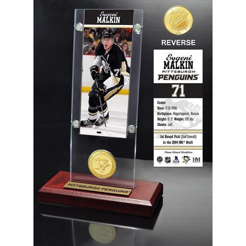 Evgeni Malkin Ticket &amp; Bronze Coin Acrylic Desk Top