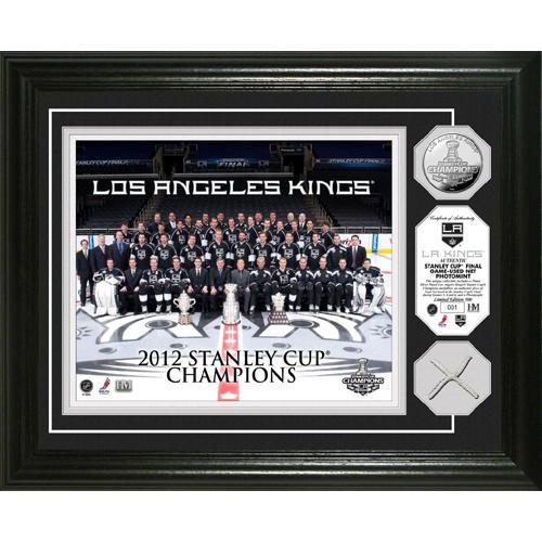 LA Kings Stanley Cup Champs Game Used Net Silver Coin Photomint