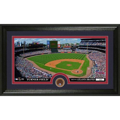 Atlanta Braves Infield Dirt Coin Panoramic Photo Mint