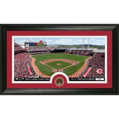 Cincinnati Reds Infield Dirt Coin Panoramic Photo Mint