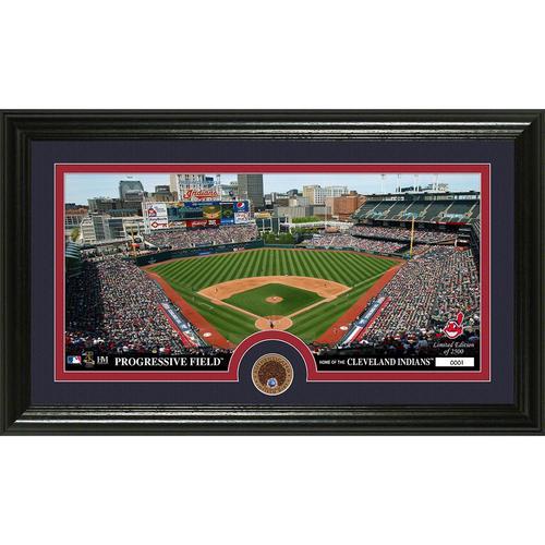 Cleveland Indians Infield Dirt Coin Panoramic Photo Mint