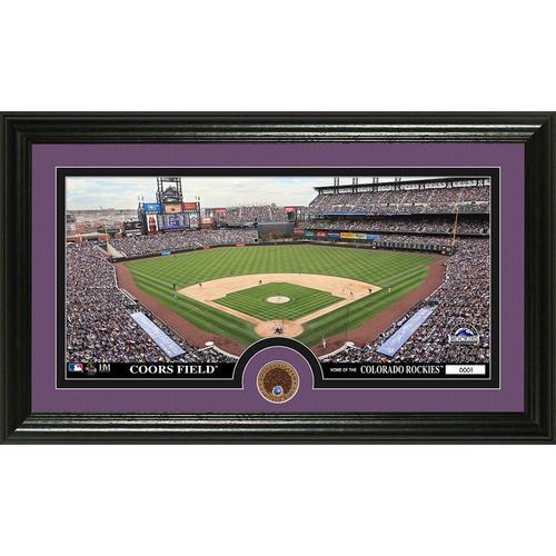 Colorado Rockies Infield Dirt Coin Panoramic Photo Mint