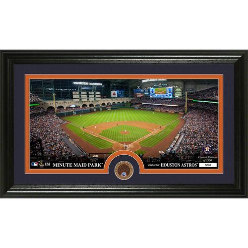 Houston Astros Infield Dirt Coin Panoramic Photo Mint