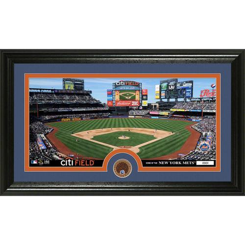 New York Mets Infield Dirt Coin Panoramic Photo Mint