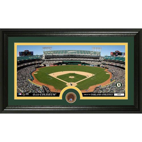 Oakland As Infield Dirt Coin Panoramic Photo Mint