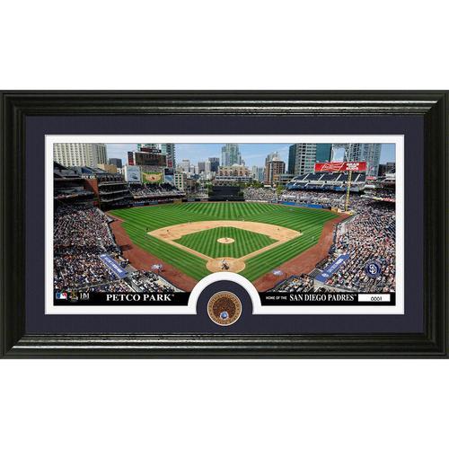 San Diego Padres Dirt Coin Panoramic Photo Mint