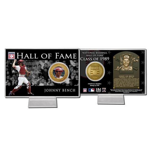 Johnny Bench Hall of Fame Coin Card