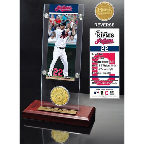 Jason Kipnis Ticket &amp; Minted Coin Acrylic Desk Top