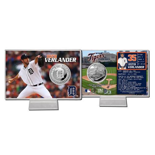 Justin Verlander Silver Coin Card