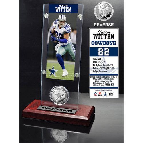 Jason Witten Ticket &amp; Minted Coin Acrylic Desk Top